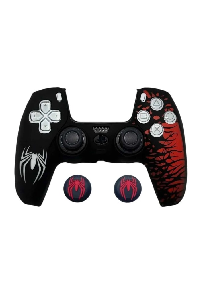 Ps5 Dualsense Spider-Man Koruyucu Silikon Kılıf + Analog Silikon Koruyucu Ps5 Dualsense Spider-Man Koruyucu Silikon Kılıf + Analog Silikon Koruyucu