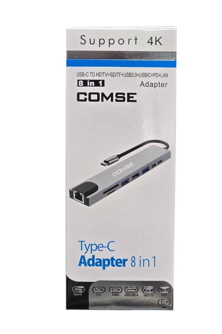 8 In 1 Type-C Hub 87W Pd Hdmi Ethernet Typec Çoklayıcı Dönüştürücü - 8in1