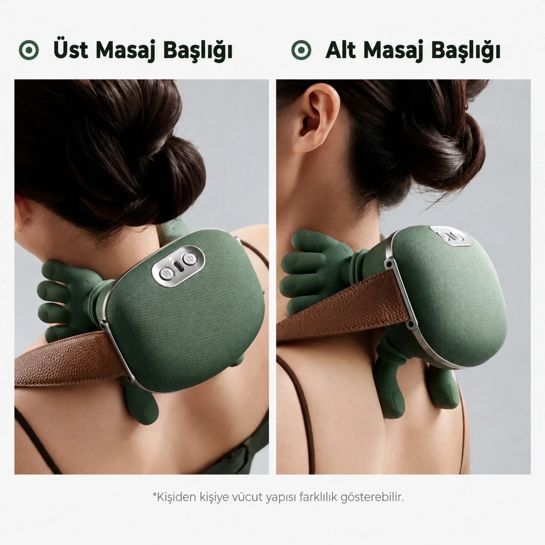 Parmakla Yoğuran El Hissi Sunan Isıtmalı Masaj Aleti (Taşınabilir,Şarjlı) | Boyun,Sırt,Omuz,Bacak Parmakla Yoğuran El Hissi Sunan Isıtmalı Masaj Aleti (Taşınabilir,Şarjlı) | Boyun,Sırt,Omuz,Bacak