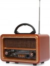 8070 Taşınabilir Nostaljik Fm Radyo Bluetooth + Tf Kart + USB Destekli Ahşap Kasa Radyo 8070 Taşınabilir Nostaljik Fm Radyo Bluetooth + Tf Kart + USB Destekli Ahşap Kasa Radyo
