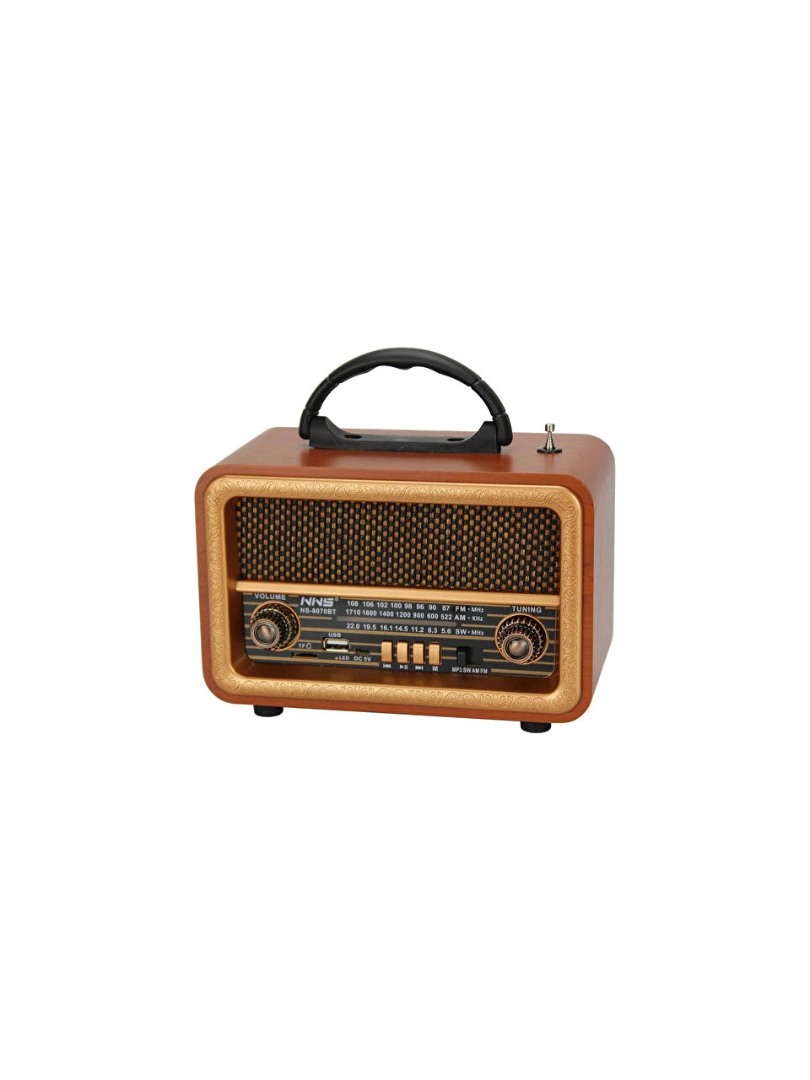 8070 Taşınabilir Nostaljik Fm Radyo Bluetooth + Tf Kart + USB Destekli Ahşap Kasa Radyo 8070 Taşınabilir Nostaljik Fm Radyo Bluetooth + Tf Kart + USB Destekli Ahşap Kasa Radyo
