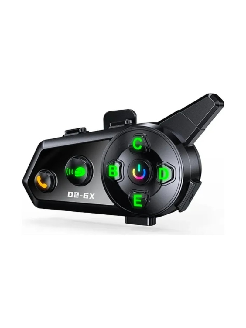 6 Kişilik Motosiklet Kask Bluetooth intercom Seti Su Geçirmez 1000m mesafeli Müzik Paylaşımlı