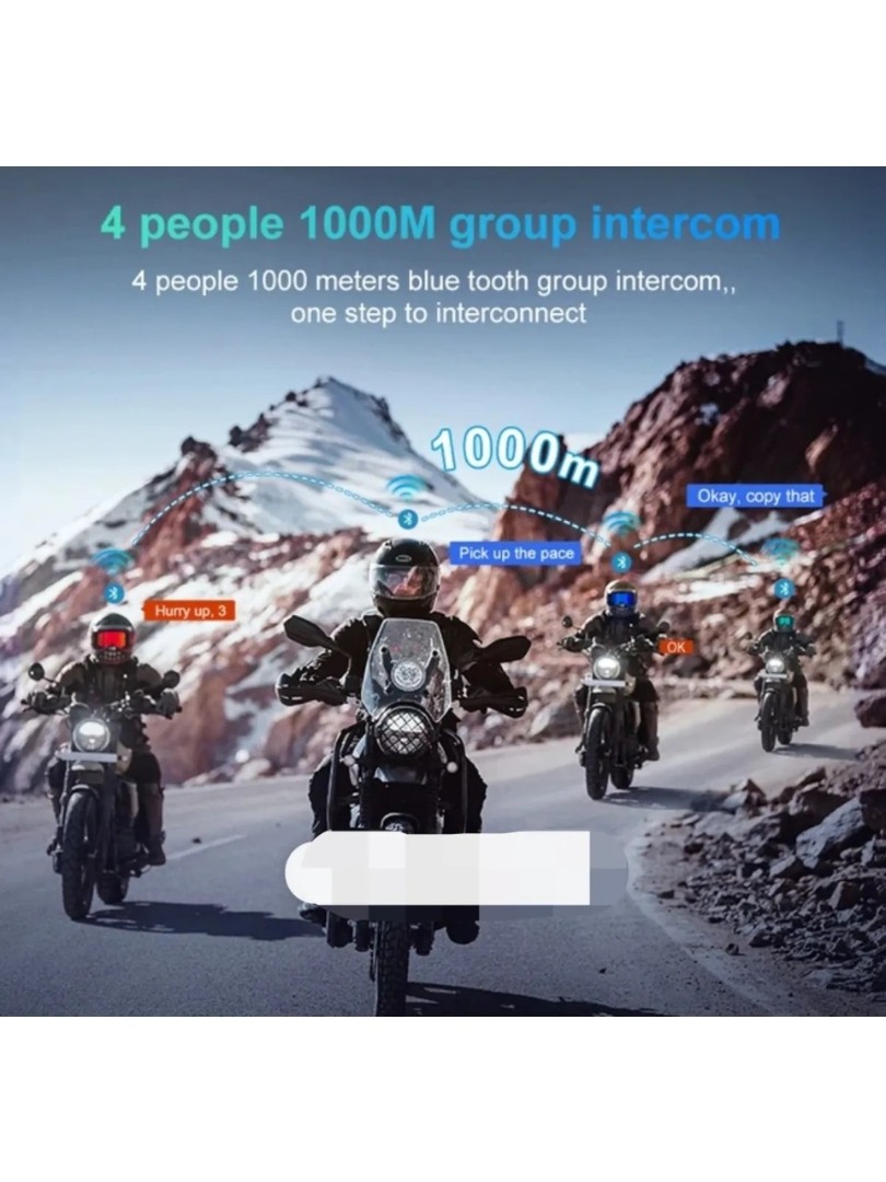 Y5X Motosiklet Kask Bluetooth Intercom Kulaklığı 4 Kişi Bağlantılı Kablosuz Kulaklık Y5X Motosiklet Kask Bluetooth Intercom Kulaklığı 4 Kişi Bağlantılı Kablosuz Kulaklık