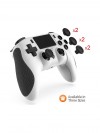 Ps4 Kablosuz Oyun Kolu Bluetooth Joystick Ps4 Pc Uyumlu Çift Titreşimli Ergonomik Tasarımlı Beyaz