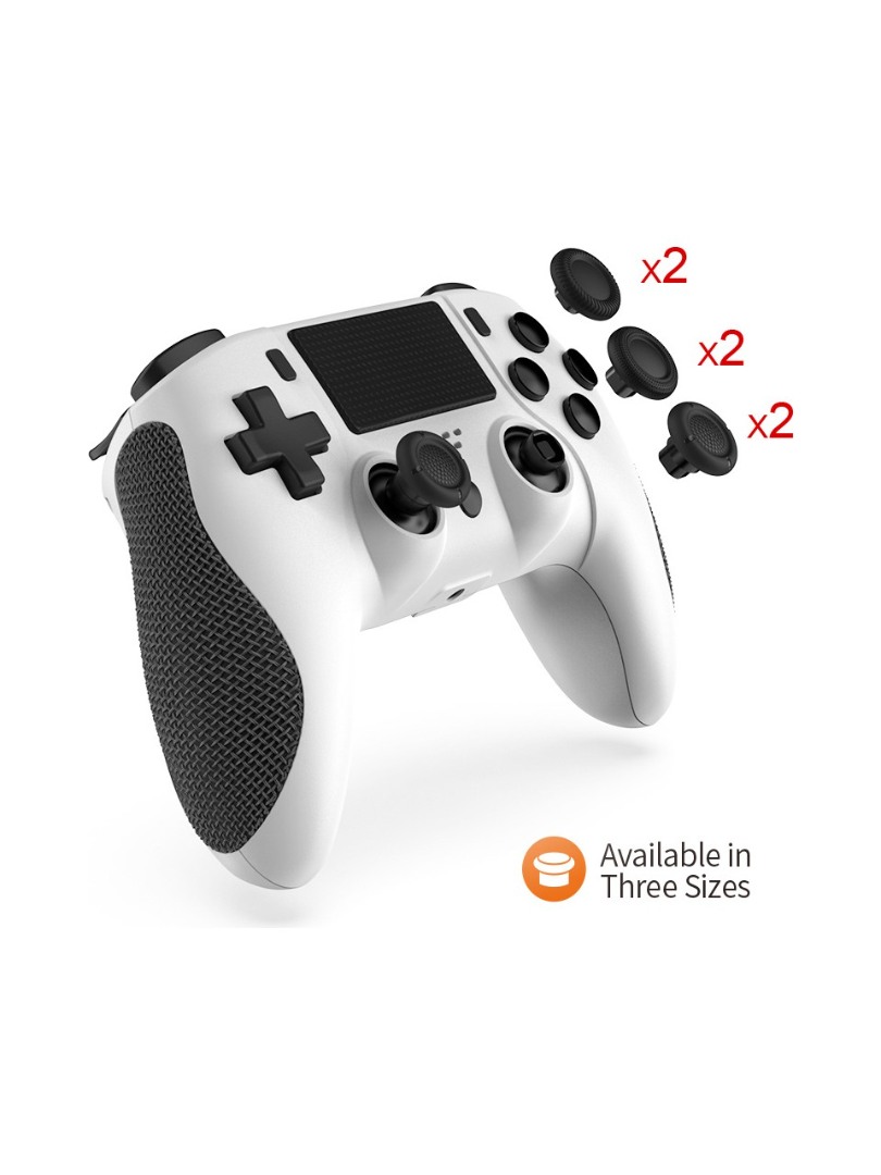 Ps4 Kablosuz Oyun Kolu Bluetooth Joystick Ps4 Pc Uyumlu Çift Titreşimli Ergonomik Tasarımlı Beyaz