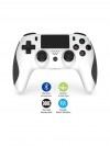 Ps4 Kablosuz Oyun Kolu Bluetooth Joystick Ps4 Pc Uyumlu Çift Titreşimli Ergonomik Tasarımlı Beyaz