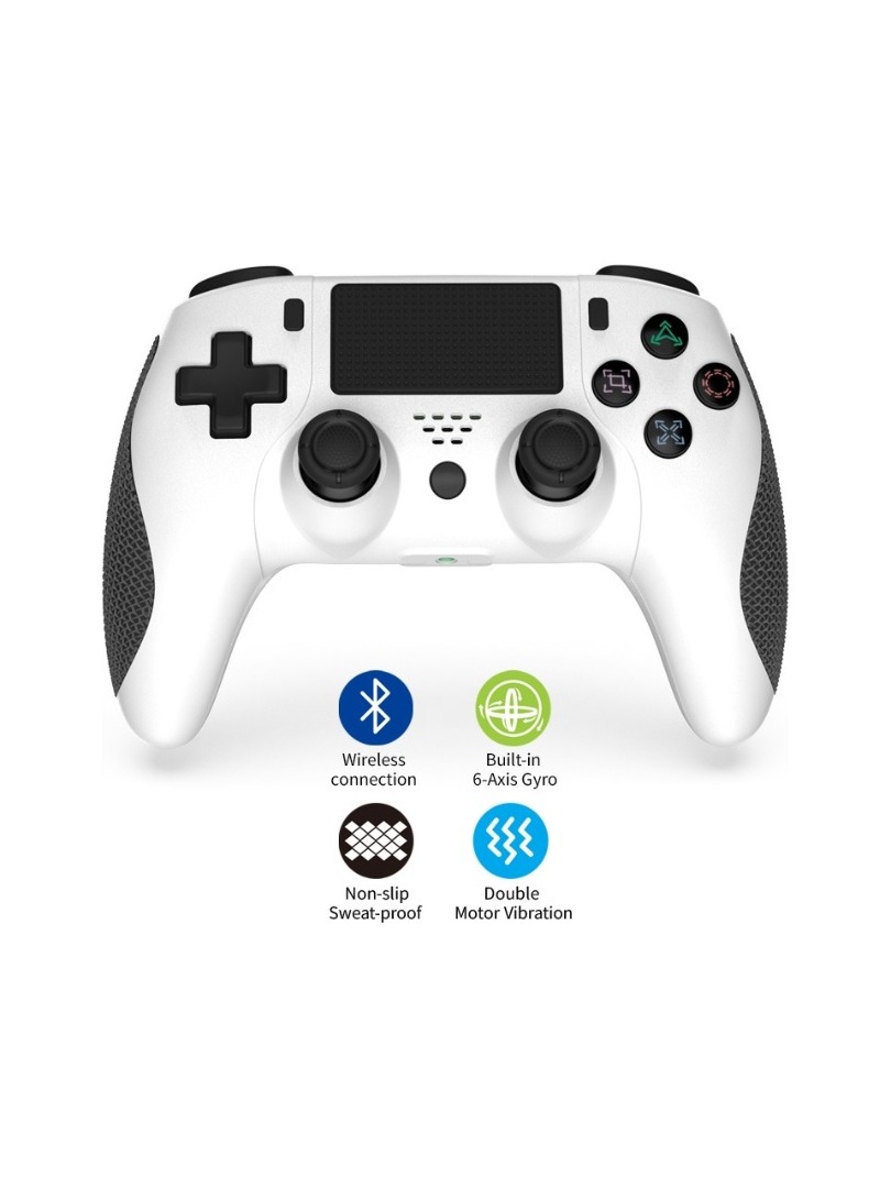 Ps4 Kablosuz Oyun Kolu Bluetooth Joystick Ps4 Pc Uyumlu Çift Titreşimli Ergonomik Tasarımlı Beyaz Ps4 Kablosuz Oyun Kolu Bluetooth Joystick Ps4 Pc Uyumlu Çift Titreşimli Ergonomik Tasarımlı Beyaz