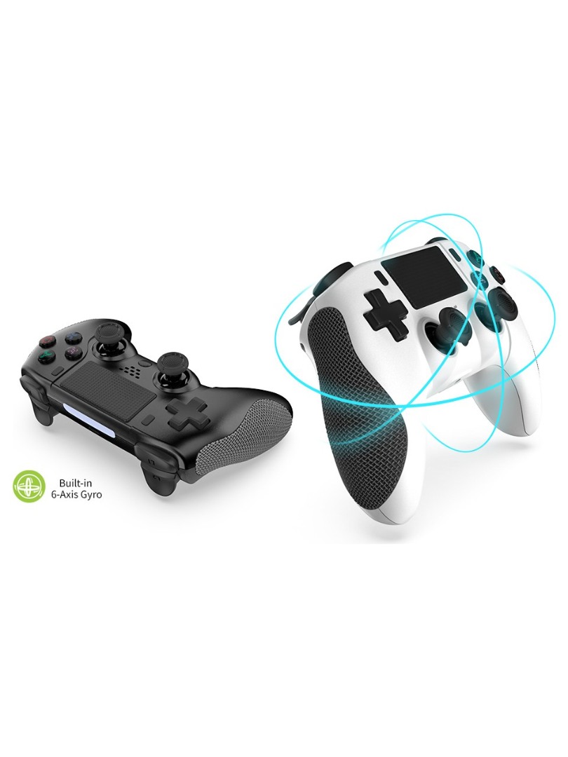 Ps4 Kablosuz Oyun Kolu Bluetooth Joystick Ps4 Pc Uyumlu Çift Titreşimli Ergonomik Tasarımlı Beyaz