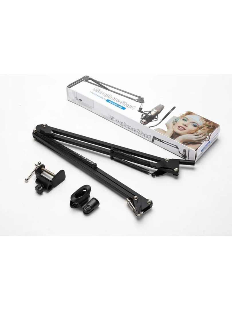  NB30 Mikrofon Standı Metal Siyah 35X35 cm Kullanımı Kolay ve Taşınabilir