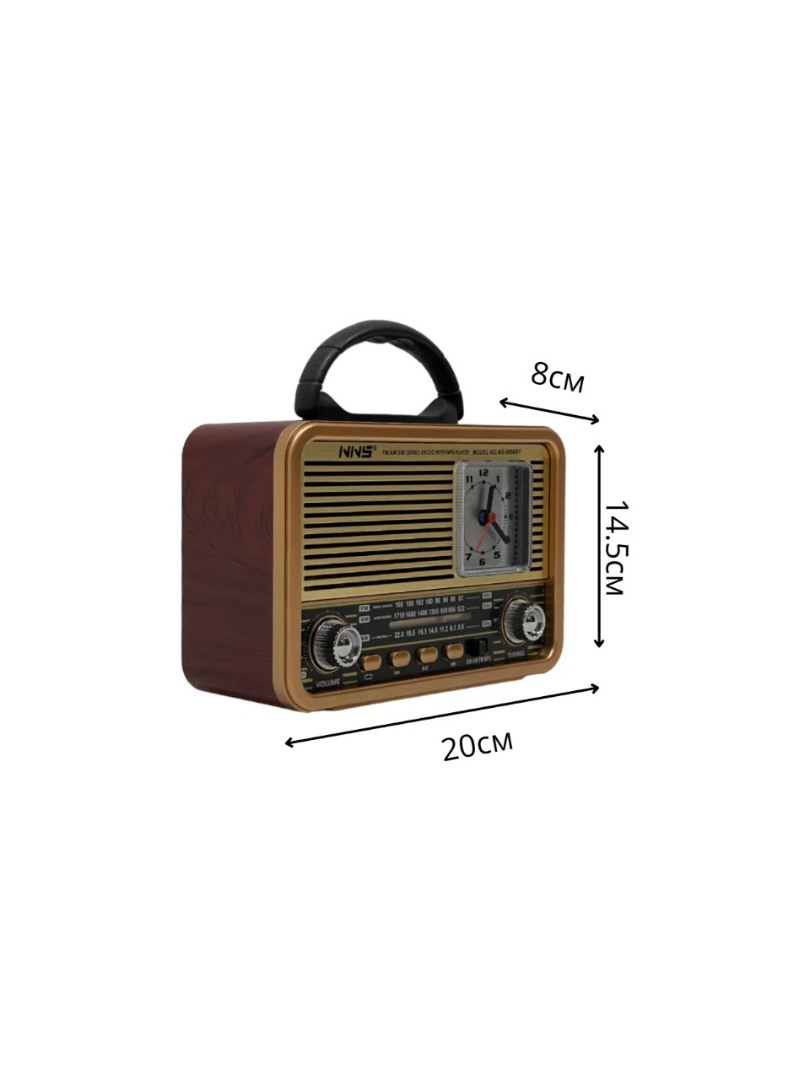 8898 Taşınabilir Nostaljik Fm Radyo Saat Bluetooth Tf Kart USB Destekli Ahşap Kasa Radyo 8898 Taşınabilir Nostaljik Fm Radyo Saat Bluetooth Tf Kart USB Destekli Ahşap Kasa Radyo