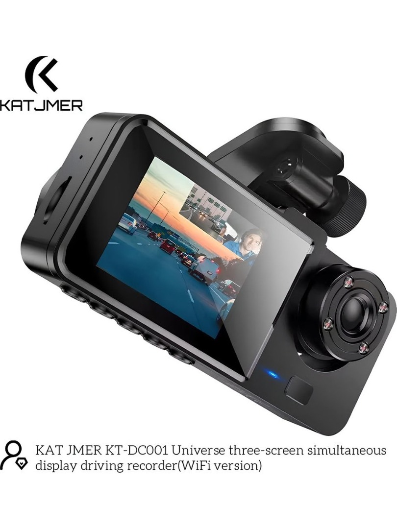Araç Kamerası Wifi Full Hd 3 Kameralı Araç Içi Güvenlik Kamerası Ön iç Arka Kayıt Araç Kamerası Wifi Full Hd 3 Kameralı Araç Içi Güvenlik Kamerası Ön iç Arka Kayıt