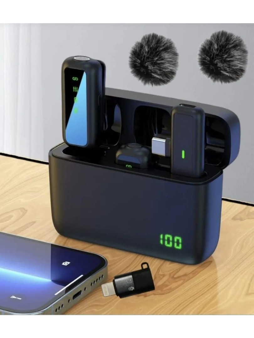 comse Sx6 Iphone Ve Type-c Uyumlu Kablosuz Yaka Mikrofonu Göstergeli Led Şarj Kutulu Gürültü Azaltma