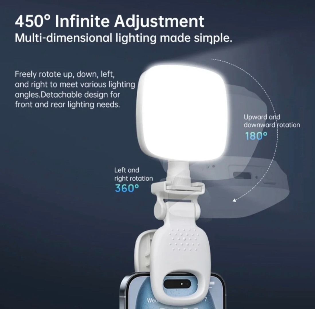 Selfie Işığı Şarjlı Çok Fonksiyonlu Mini Led Işık 3 Modlu Renk Ayarlı Telefon Tripod Uyumlu Selfie Işığı Şarjlı Çok Fonksiyonlu Mini Led Işık 3 Modlu Renk Ayarlı Telefon Tripod Uyumlu