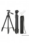 T02 Profesyonel Tripod Çok Fonksiyonlu 360° Döner Başlık Alüminyum Gövde (154 cm) Taşıma Çantalı T02 Profesyonel Tripod Çok Fonksiyonlu 360° Döner Başlık Alüminyum Gövde (154 cm) Taşıma Çantalı