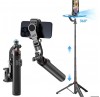 C22 Akıllı Yüz Takip Özellikli Kameralı Kumandalı Canlı Yayın Selfi Çubuğu Gimbal Tripod