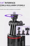 C22 Akıllı Yüz Takip Özellikli Kameralı Kumandalı Canlı Yayın Selfi Çubuğu Gimbal Tripod