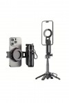 P15 Mini C Magesafe Uyumlu Selfie Çubuğu Tripod Bluetooth Uzaktan Kumandalı 360' Dönebilen Çok Amaçlı Tripod