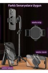 P15 Mini C Magesafe Uyumlu Selfie Çubuğu Tripod Bluetooth Uzaktan Kumandalı 360' Dönebilen Çok Amaçlı Tripod