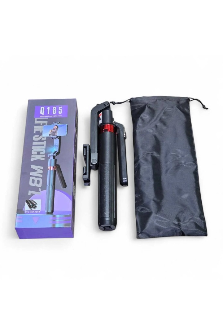 Q185 Led Işıklı Akıllı Yüz Takip Özellikli Kameralı Kumandalı Canlı Yayın Selfi Çubuğu Gimbal Tripod 1.8m Q185 Led Işıklı Akıllı Yüz Takip Özellikli Kameralı Kumandalı Canlı Yayın Selfi Çubuğu Gimbal Tripod 1.8m