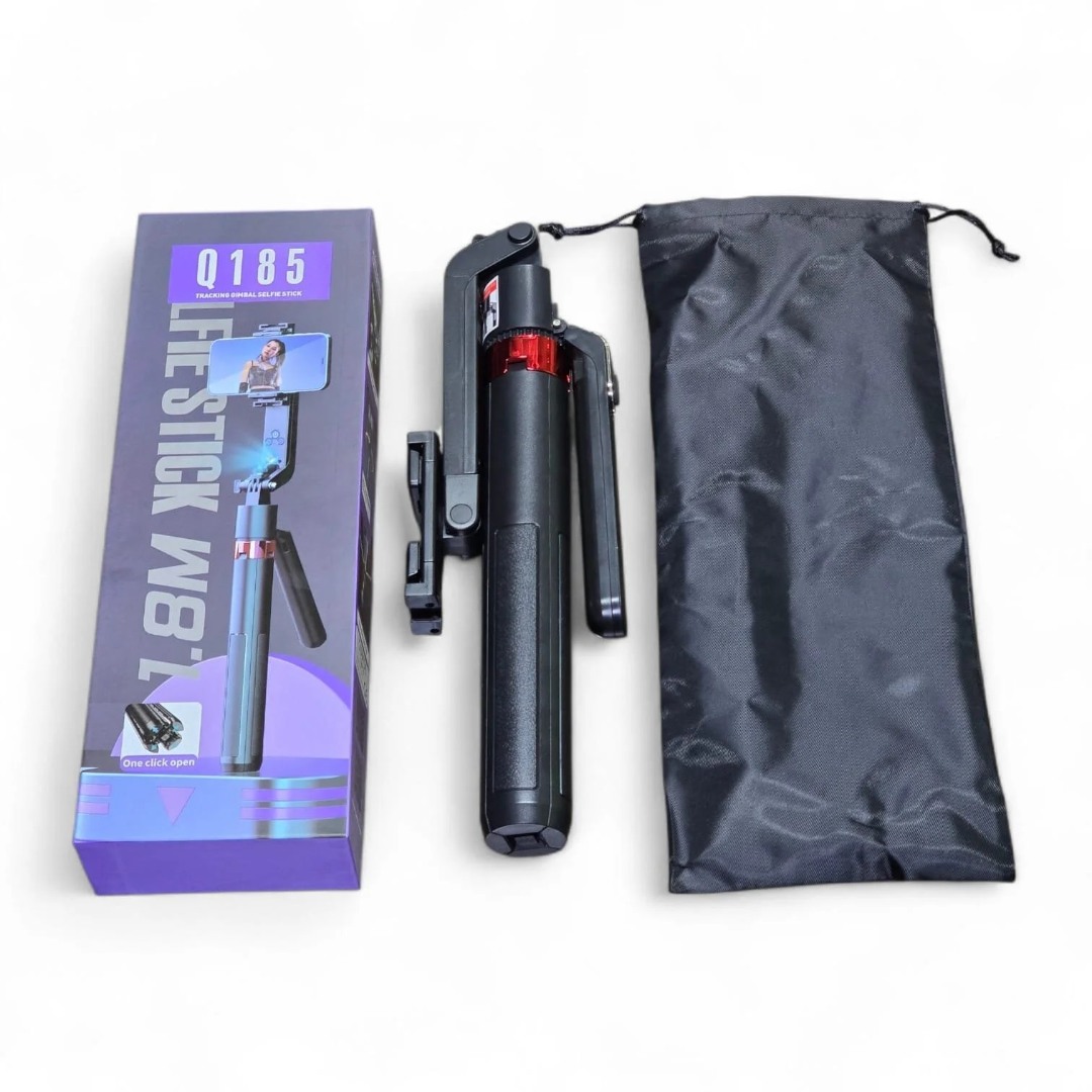 Q185 Akıllı Yüz Takip Özellikli Kameralı Kumandalı Canlı Yayın Selfi Çubuğu Gimbal Tripod Q185 Akıllı Yüz Takip Özellikli Kameralı Kumandalı Canlı Yayın Selfi Çubuğu Gimbal Tripod