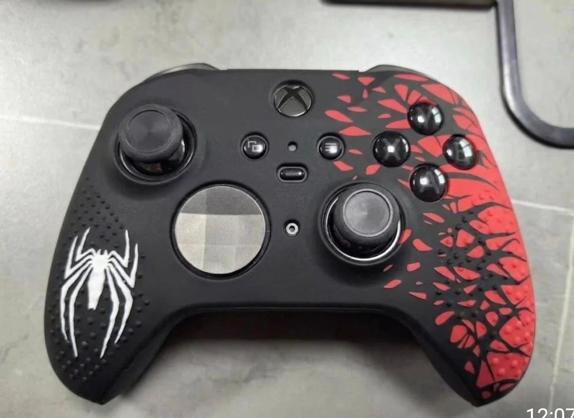Xbox Series S X Silikon Kılıf Analog Koruyucu Set 9. Nesil Kol Uyumlu Spiderman