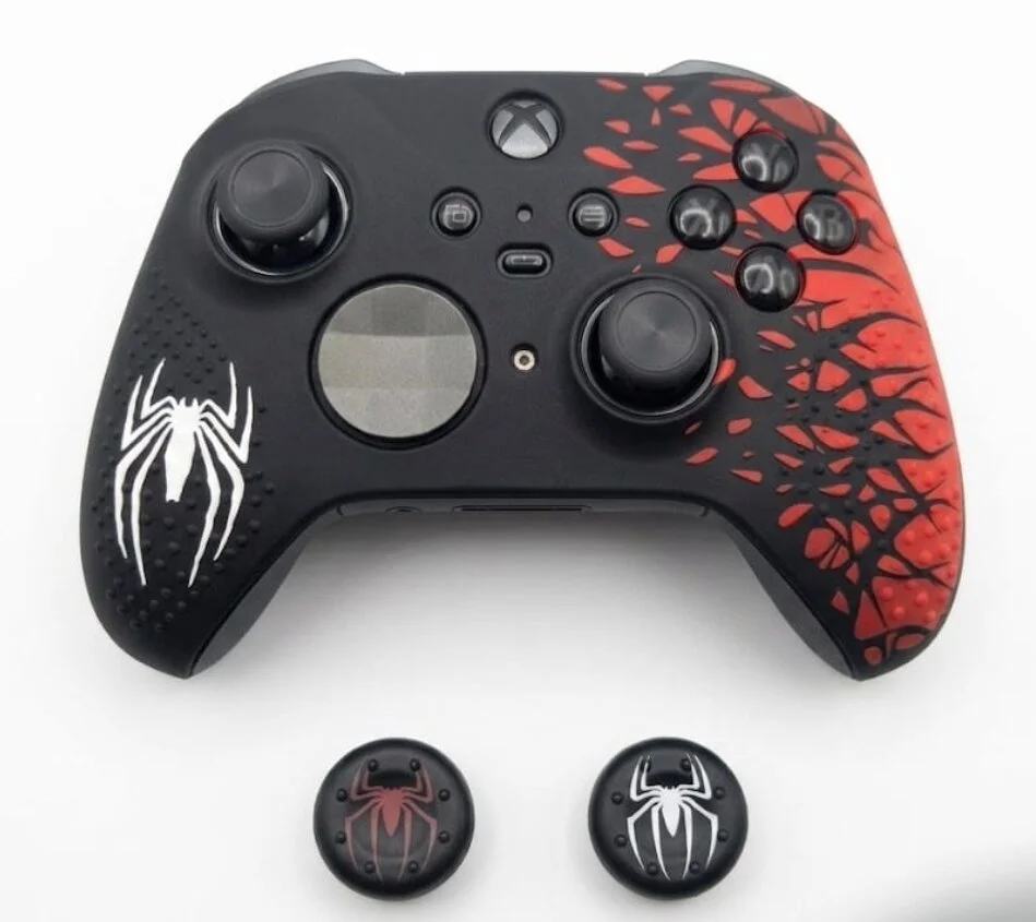Xbox Series S X Silikon Kılıf Analog Koruyucu Set 9. Nesil Kol Uyumlu Spiderman