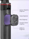 C22 Akıllı Yüz Takip Özellikli Kameralı Kumandalı Canlı Yayın Selfi Çubuğu Gimbal Tripod