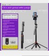 Q185 Akıllı Yüz Takip Özellikli Kameralı Kumandalı Canlı Yayın Selfi Çubuğu Gimbal Tripod Q185 Akıllı Yüz Takip Özellikli Kameralı Kumandalı Canlı Yayın Selfi Çubuğu Gimbal Tripod