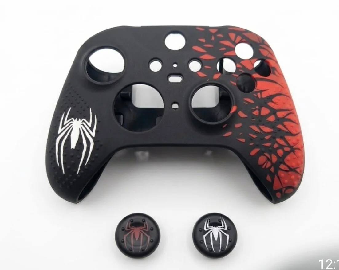 Xbox Series S X Silikon Kılıf Analog Koruyucu Set 9. Nesil Kol Uyumlu Spiderman