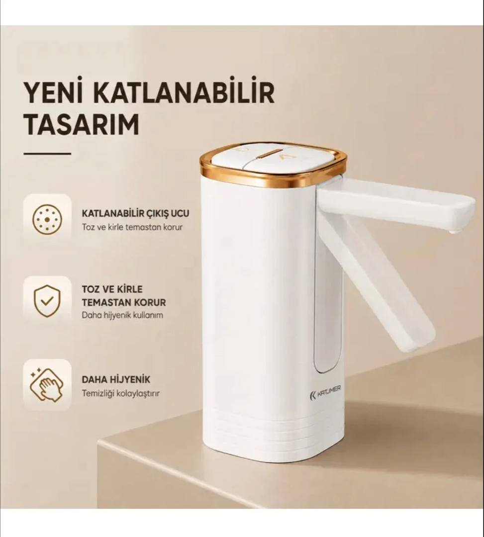 Şarjlı  Taşınabilir Otomatik Damacana Su Pompası 800 Mah Bataryalı