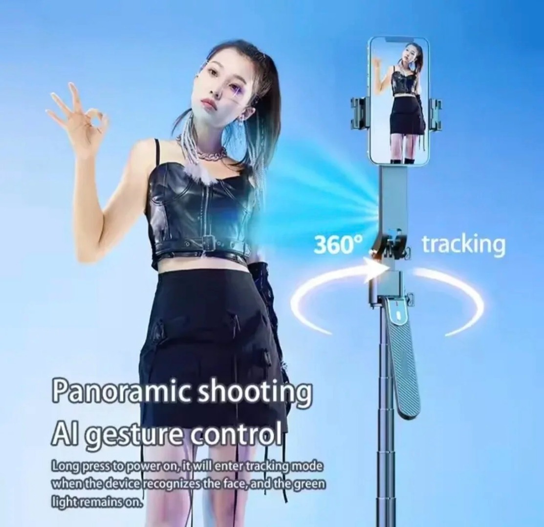 Q185 Akıllı Yüz Takip Özellikli Kameralı Kumandalı Canlı Yayın Selfi Çubuğu Gimbal Tripod Q185 Akıllı Yüz Takip Özellikli Kameralı Kumandalı Canlı Yayın Selfi Çubuğu Gimbal Tripod
