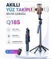 Q185 Led Işıklı Akıllı Yüz Takip Özellikli Kameralı Kumandalı Canlı Yayın Selfi Çubuğu Gimbal Tripod 1.8m Q185 Led Işıklı Akıllı Yüz Takip Özellikli Kameralı Kumandalı Canlı Yayın Selfi Çubuğu Gimbal Tripod 1.8m